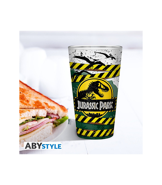 JURASSIC PARK verre XXL 400ml DANGER HIGH VOLTAGE – Image 2