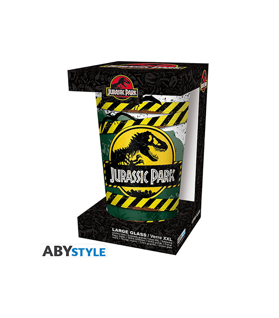 JURASSIC PARK verre XXL 400ml DANGER HIGH VOLTAGE – Image 3