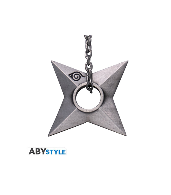 NARUTO SHIPPUDEN porte-clefs 3D SHURIKEN KONOHA – Image 2