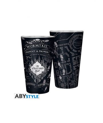 HARRY POTTER verre XXL CARTE DU MARAUDEUR