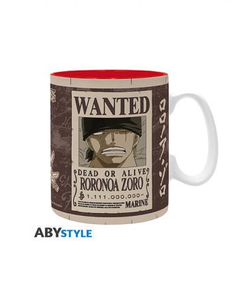 ONE PIECE mug 460ml ZORO WANTED