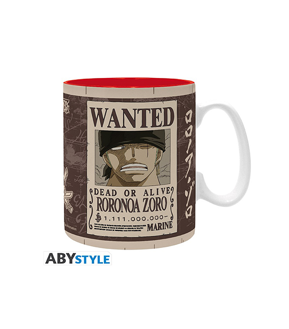 ONE PIECE mug 460ml ZORO WANTED