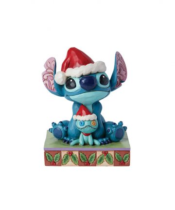 DISNEY Traditions statuette STITCH NOEL with SCRUMP 14cm 6015007