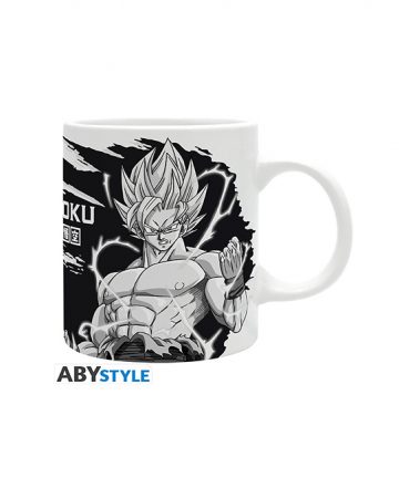 DRAGON BALL mug 320ml GOKU black & white