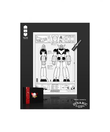 GOLDORAK poster UV Print format A4 GOLDORAK