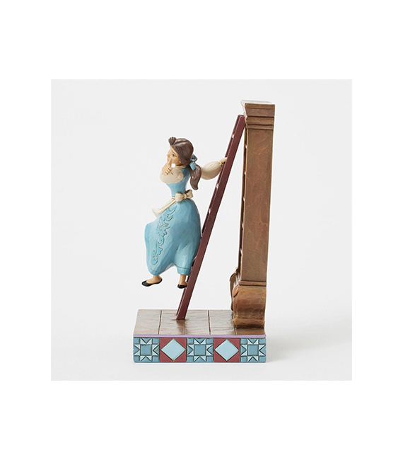 DISNEY Traditions statue BELLE with bookshelf (bibliothèque) 6016894 – Image 2