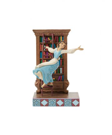 DISNEY Traditions statue BELLE with bookshelf (bibliothèque) 6016894
