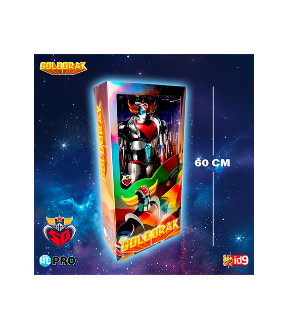 GOLDORAK figurine version repaint metallique 60cm 50th anniversary – Image 3