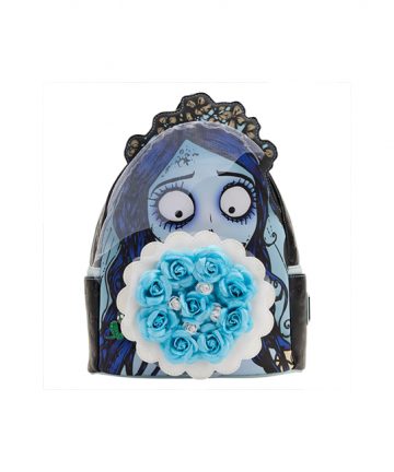 DISNEY Loungefly mini sac à dos CORPSE BRIDE EMILY bouquet