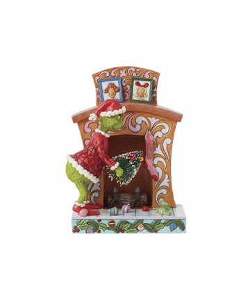 DISNEY Dr Seus statuette THE GRINCH FIREPLACE 6015214