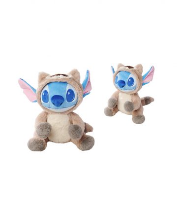 DISNEY peluche 25cm STITCH avec grenouillère de Raton Laveur