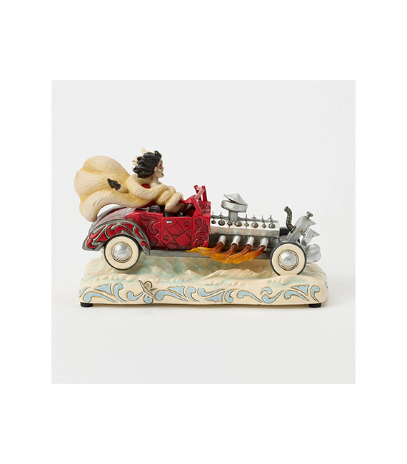 DISNEY Traditions statue CRUELLA in car musical 22cm 6016903 – Image 2