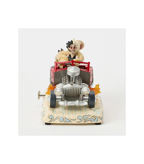 DISNEY Traditions statue CRUELLA in car musical 22cm 6016903 – Image 5