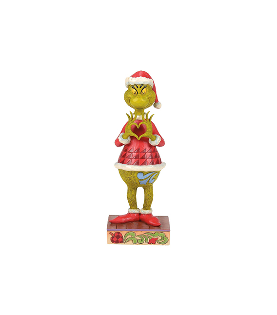 DISNEY Dr Seus statuette THE GRINCH heart hands 23cm 6017062