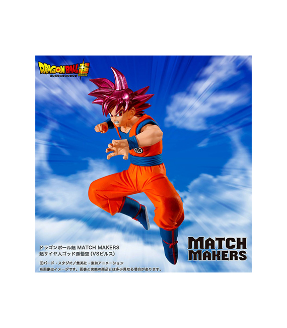 DRAGON BALL SUPER figurine Match Makers SS GOD SON GOKU 12cm