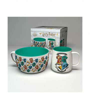 HARRY POTTER set petit déjeuner mug + bol HOGWARTS
