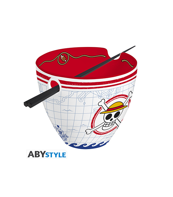 ONE PIECE bol à ramen avec baguettes MONKEY D.LUFFY