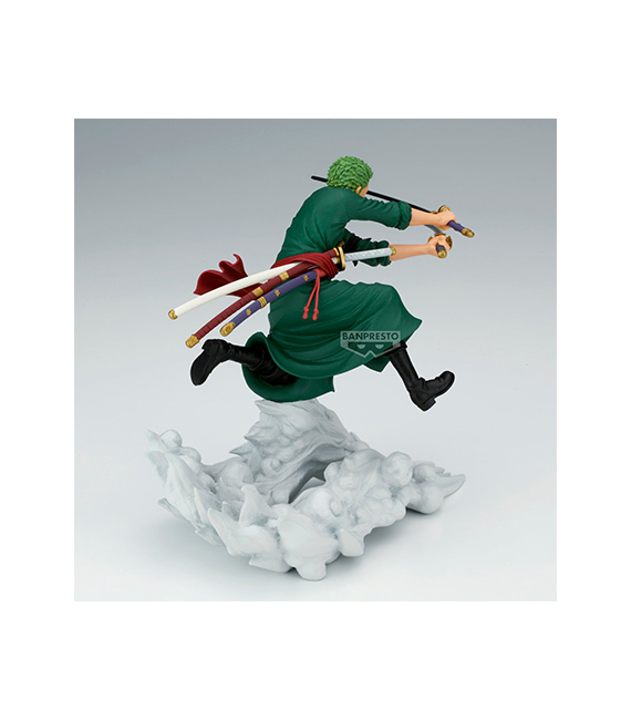 ONE PIECE figurine Zenkouzekkei RORONOA ZORO 15cm – Image 4
