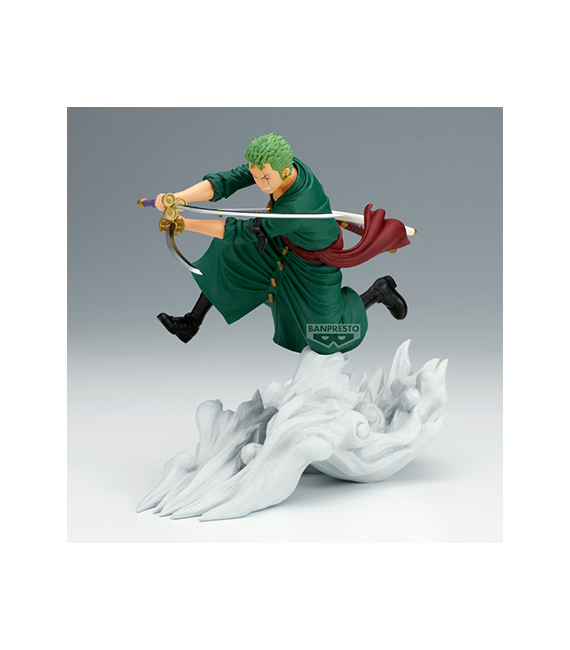 ONE PIECE figurine Zenkouzekkei RORONOA ZORO 15cm – Image 3