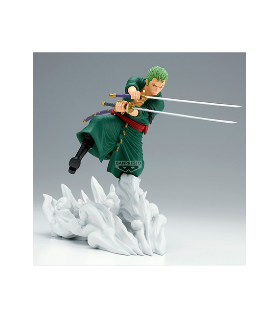 ONE PIECE figurine Zenkouzekkei RORONOA ZORO 15cm – Image 2