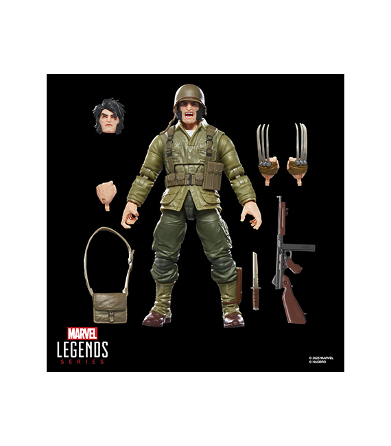 MARVEL LEGENDS figurine WOLVERINE (WWII Logan) 15cm – Image 5