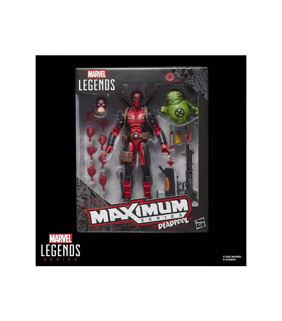 MARVEL LEGENDS maximum series figurine DEADPOOL with Doop 15cm