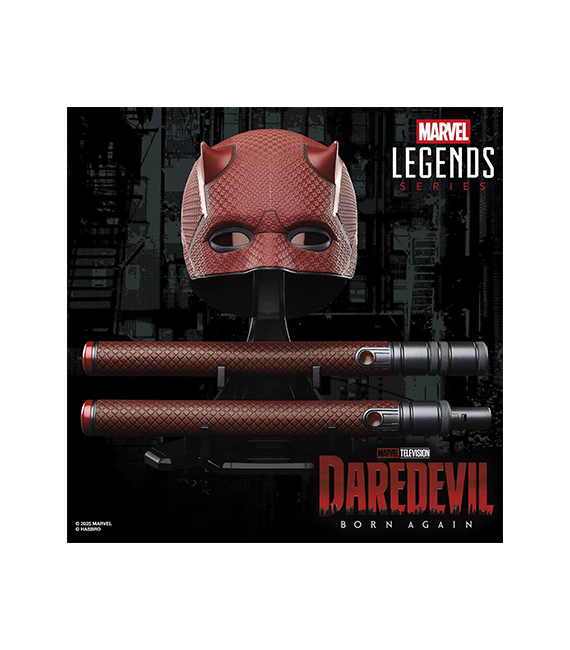 MARVEL LEGENDS réplique MASQUE & BILLY CLUB DAREDEVIL