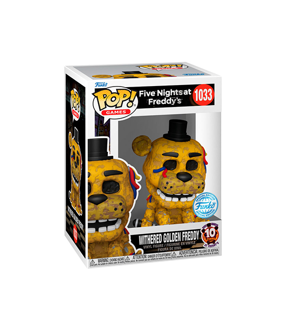 FUNKO POP FNAF exclusive WHITERED GOLDEN FREDDY 10 – Image 2
