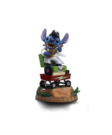 DISNEY statuette art scale 1/10 STITCH KING OF ROCK
