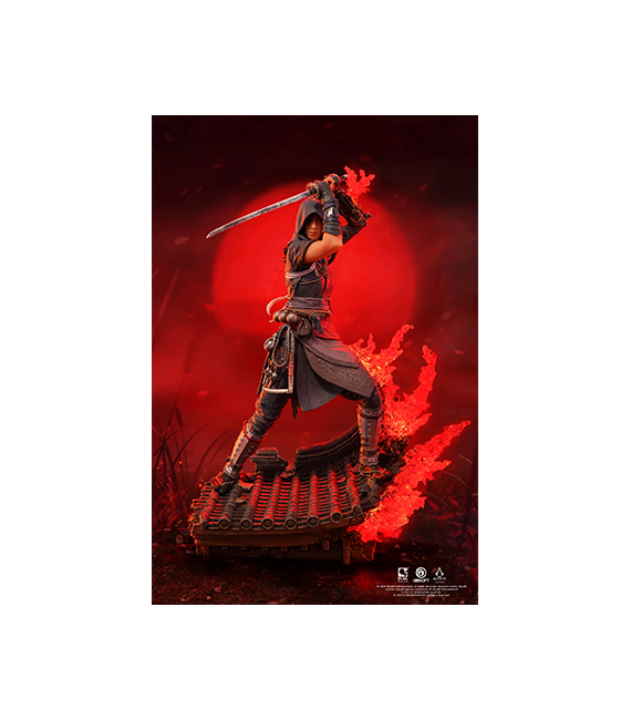 ASSASSINS CREED SHADOWS statuette Animus NAOE 27cm