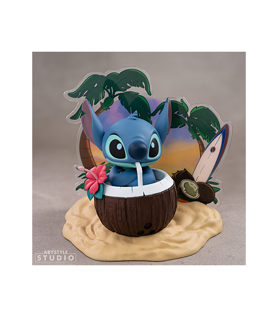 DISNEY diorama STITCH COCONUT 10cm SGF93 – Image 3
