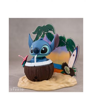 DISNEY diorama STITCH COCONUT 10cm SGF93