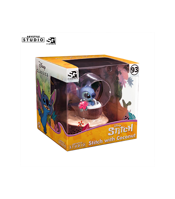 DISNEY diorama STITCH COCONUT 10cm SGF93 – Image 5