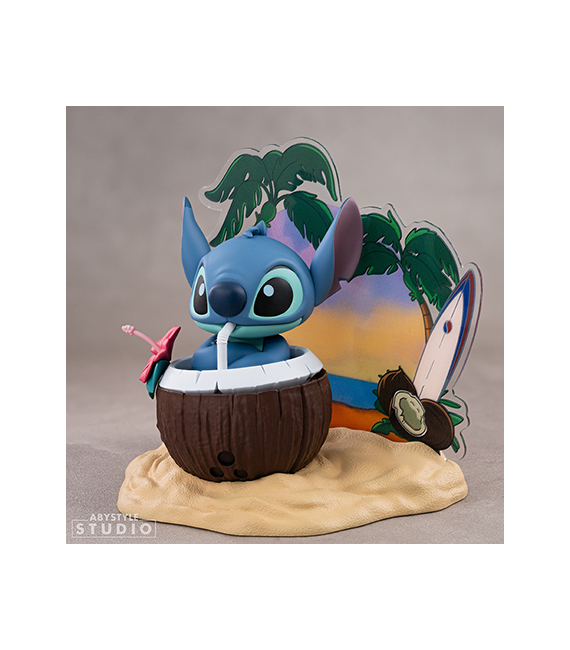 DISNEY diorama STITCH COCONUT 10cm SGF93