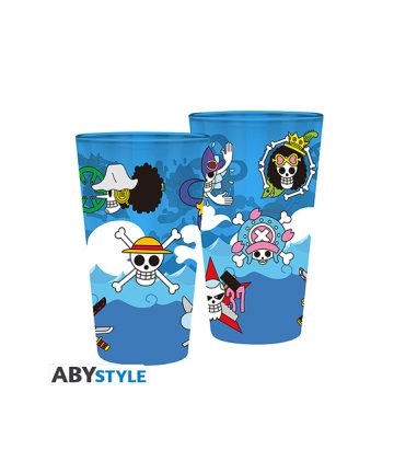 ONE PIECE verre XXL 400ml SKULLS