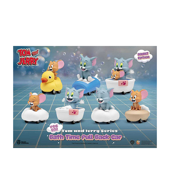 TOM & JERRY blind box BATH TIME Pull Back Car