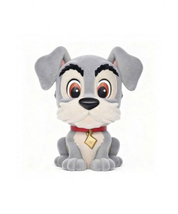 DISNEY La Belle et le Clochard tirelire TRAMP flocked 20cm