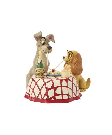 DISNEY Traditions statuette BELLE & LE CLOCHARD "souper pour 2" 6016899