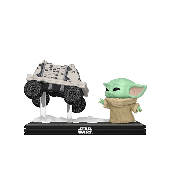 FUNKO POP Moments The Mandalorian GROGU with polar mouse droid 840