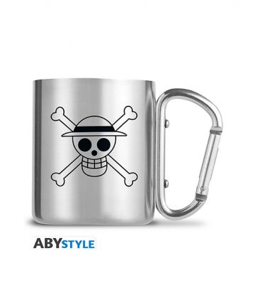 ONE PIECE mug Carabiner LUFFY & SKULL 235ml