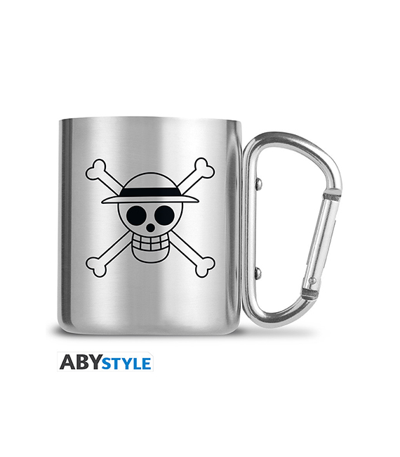 ONE PIECE mug Carabiner LUFFY & SKULL 235ml
