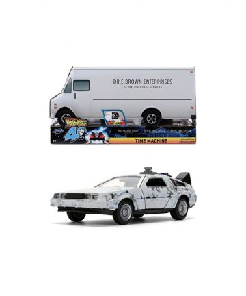 BACK TO THE FUTURE pack 40th anniversaire DELOREAN frost 1/24e