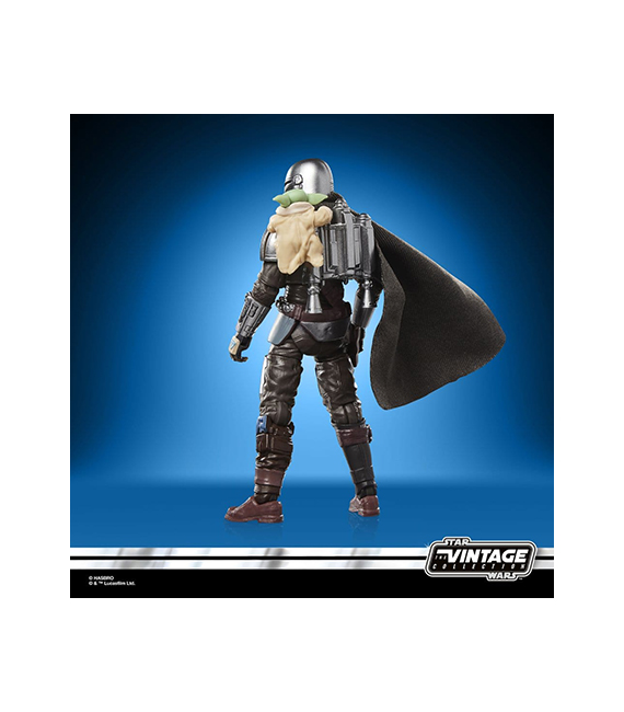 STAR WARS The Mandalorian & Grogu figurine deluxe Vintage Collection THE MANDALORIAN VC395 – Image 3