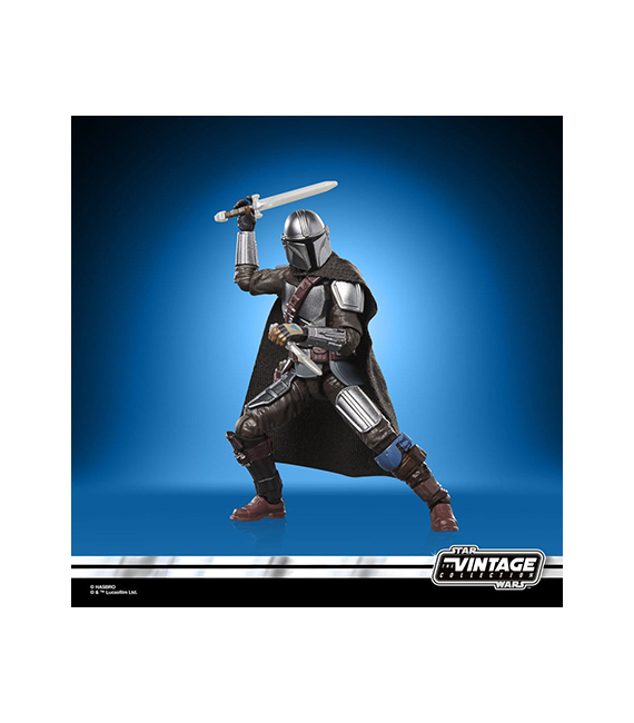 STAR WARS The Mandalorian & Grogu figurine deluxe Vintage Collection THE MANDALORIAN VC395 – Image 4