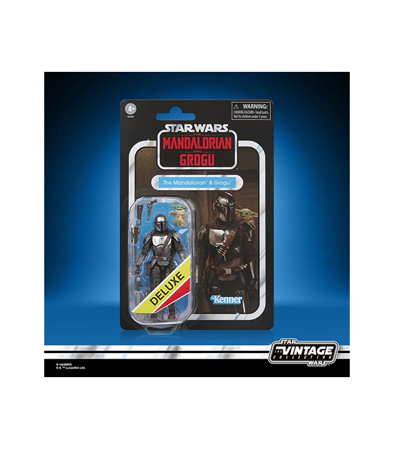 STAR WARS The Mandalorian & Grogu figurine deluxe Vintage Collection THE MANDALORIAN VC395
