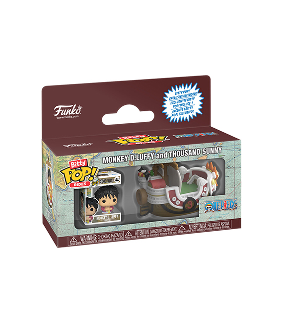 FUNKO Bitty Pop Ride One Piece LUFFY and THOUSAND SUNNY