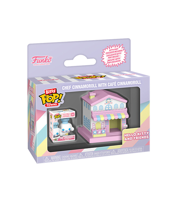 FUNKO Bitty Pop Town Sanrio CHEF CINNAMOROLL with café Cinnamoroll