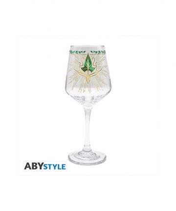 LORD OF THE RINGS verre à pied FEUILLE DE LORIEN 35cl