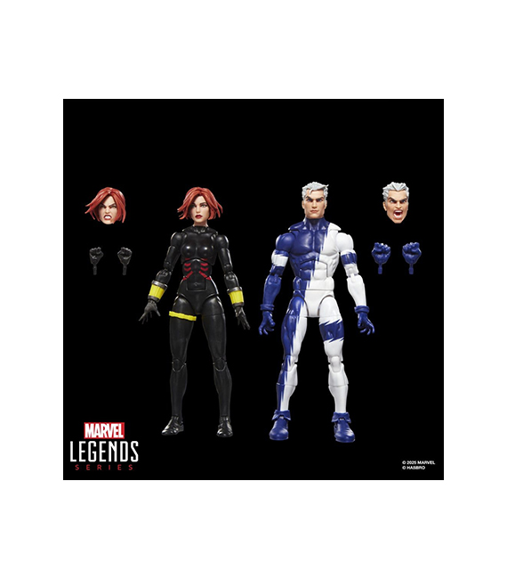 MARVEL LEGENDS Avengers pack 2 figurines BLACK WIDOW & QUICKSILVER – Image 5