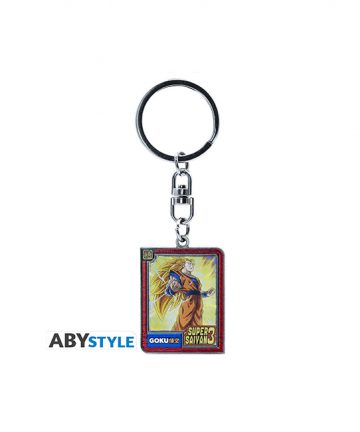 DRAGON BALL Z porte-clefs lenticulaire GOKU SUPER SAIYAN 3